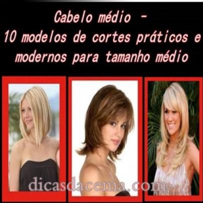 10 modelos de cortes para cabelo em tamanho médio