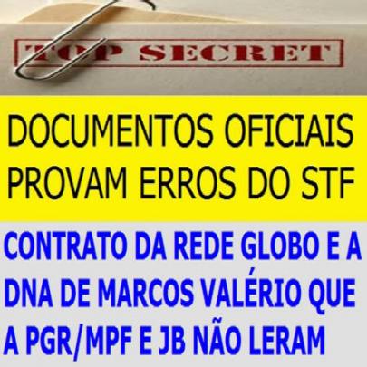 Bomba! O contrato da Globo com Marcos Valério!