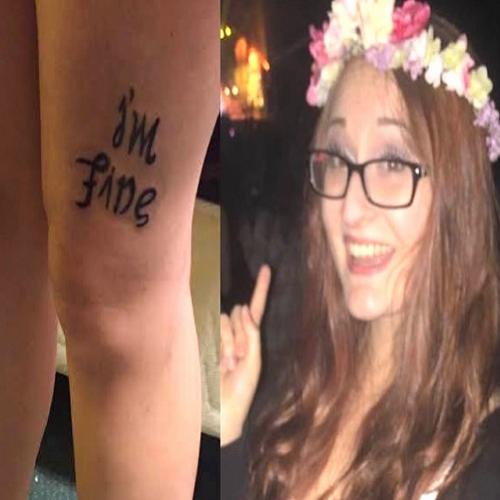 A mensagem oculta na tatuagem dela abalou a internet