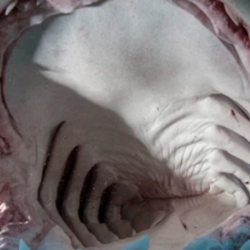 Vídeo mostra como é ser engolido por um tubarão