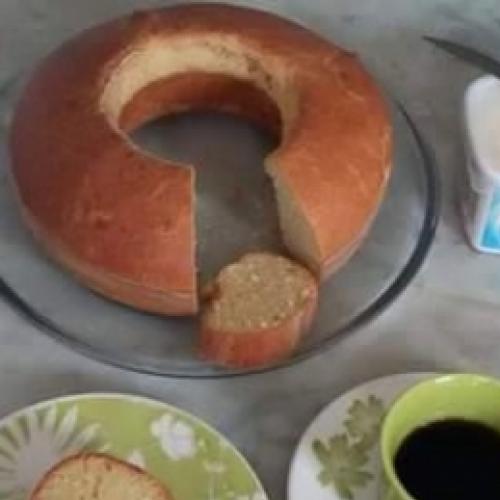 Como fazer Pão caseiro na forma de bolo