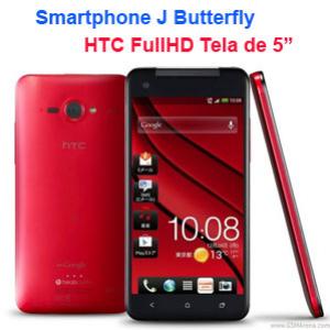 J Butterfly Smartphone com tela FullHD da HTC com Android 4.1