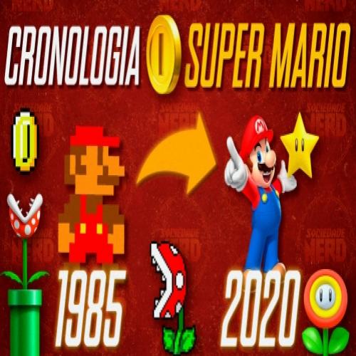A evolução dos jogos do Mario (Ordem Cronológica)