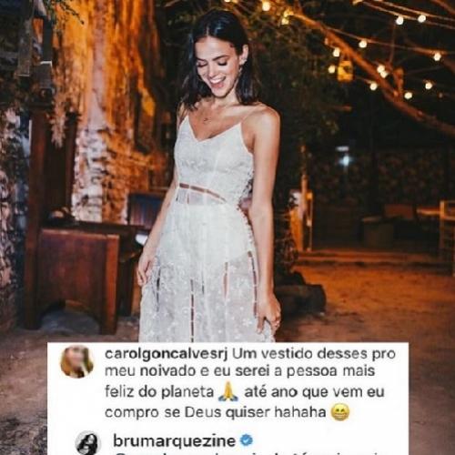 Seguidora foi surpreendida no Instagram por Bruna Marquezine, após des