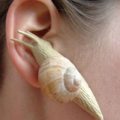 Você usaria um fone de ouvido em formato de caracol?