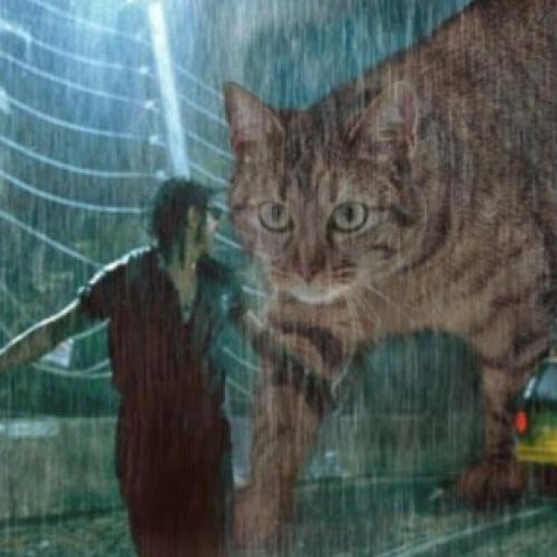 E se Jurassic Park fosse tomado por gatos gigantes? 