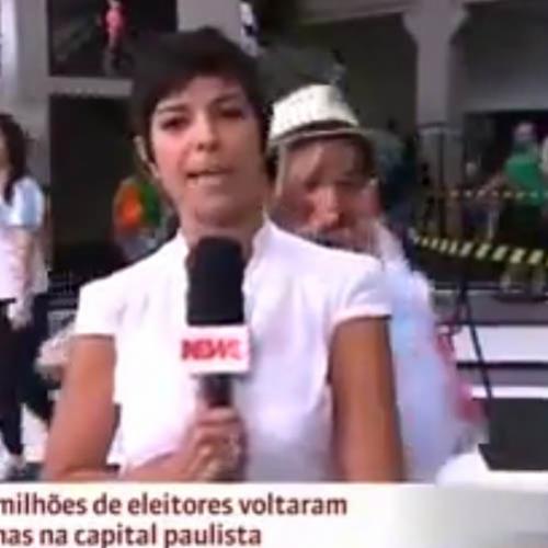 Eleitor atrapalhando Jornalista AO VIVO