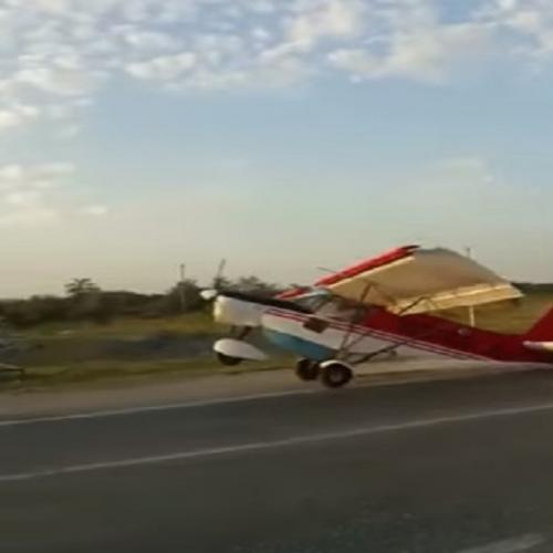 É só o vídeo de um russo tentando decolar com seu avião usando uma est