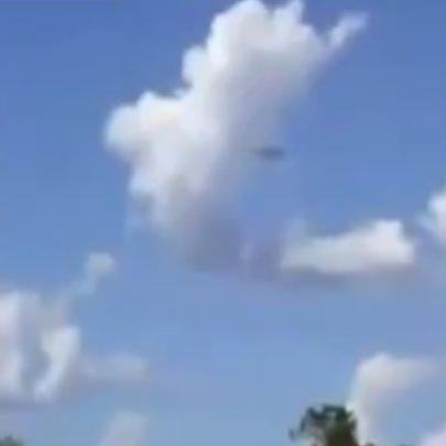 UFO visto no céu logo após cai sem explicação
