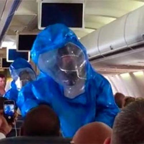 Quando um passageiro diz que tem Ebola, a coisa fica preta