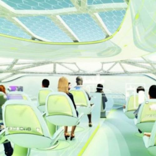 O avião do futuro da Airbus terá janelas interativas para envolver os 