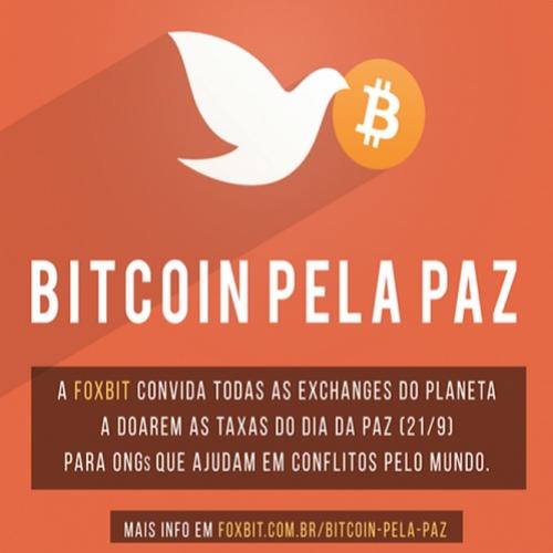 Foxbit lança campanha bitcoin pela paz
