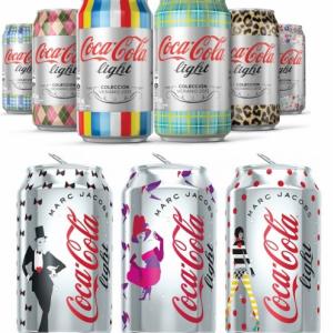 As latas colecionáveis da Coca-cola Light