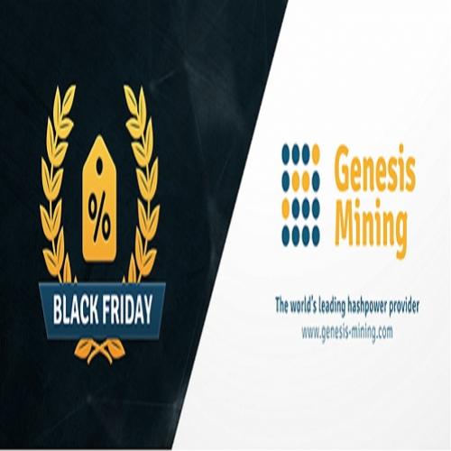Promoção de black friday/cyber monday da genesis mining