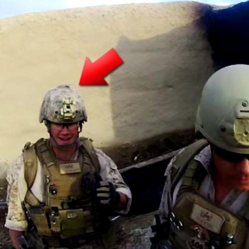 Militar leva tiro de sniper na cabeça e é salvo pelo capacete. Veja!