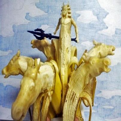 Surpreendentes esculturas em bananas