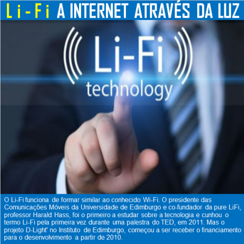 Li-Fi Internet através da luz 