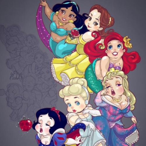 Princesas da Disney Plus Size