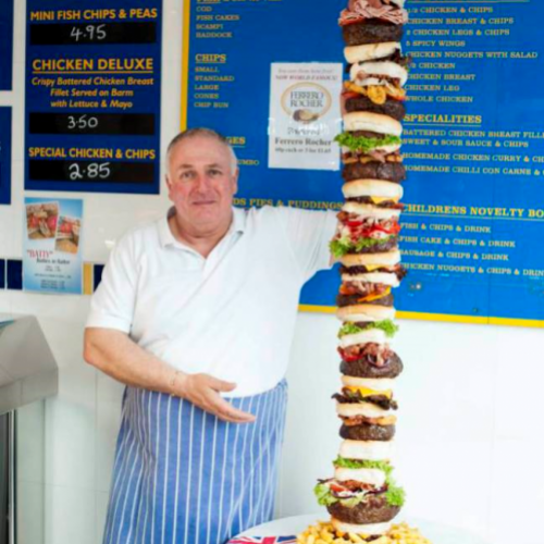 O incrível hambúrguer de um metro e sessenta