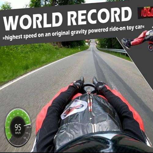 Homem na Alemanha cria o carro de brinquedo mais rápido do mundo