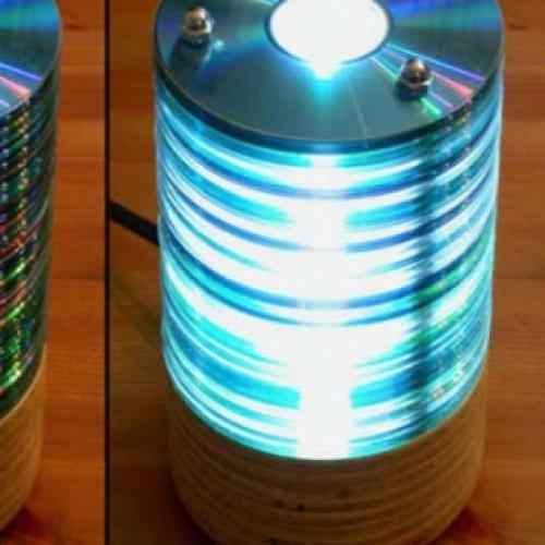 Como fazer uma luminária com cds usados