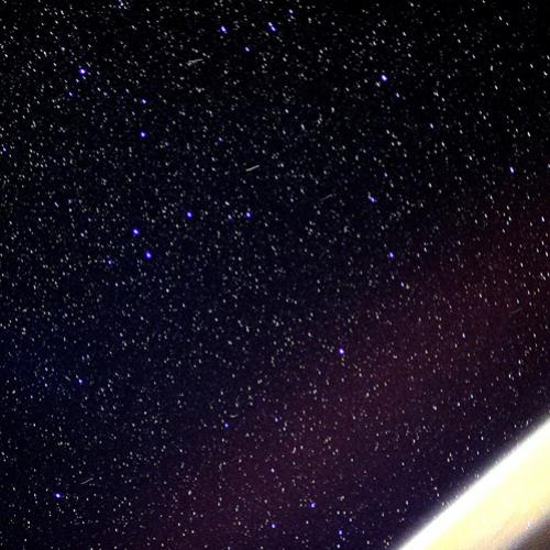 O céu estrelado visto da Estação Espacial Internacional