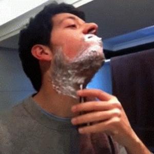 Sensação após se barbear