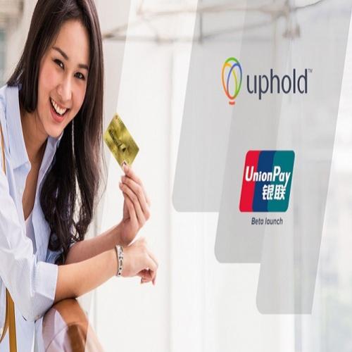 Uphold firma parceria com unionpay para explorar mercado de cartões de