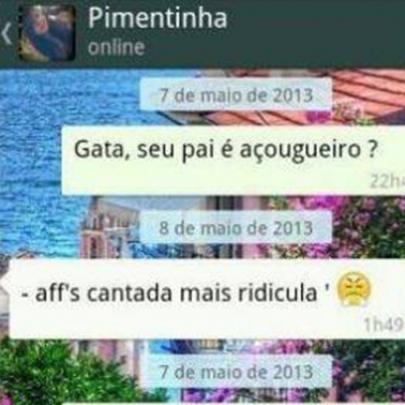 Cantada fail no whatsapp