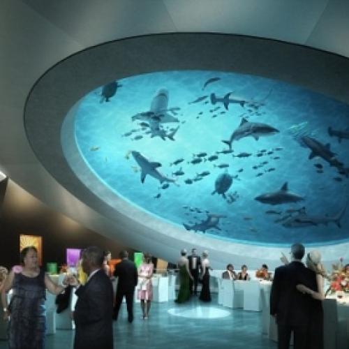 A incrível construção do maior aquário de vidro de Miami