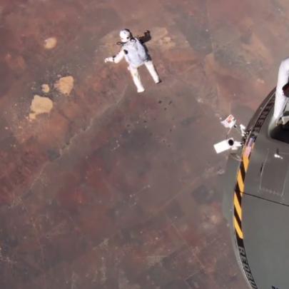 Record mundial de salto de paraquedas, acima da velocidade do som!