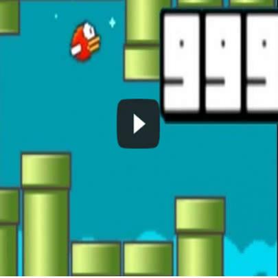 Veja como é o level 999 do jogo Flappy Bird