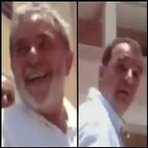 Sergio Cabral maltrata crianca enquanto Lula da risada
