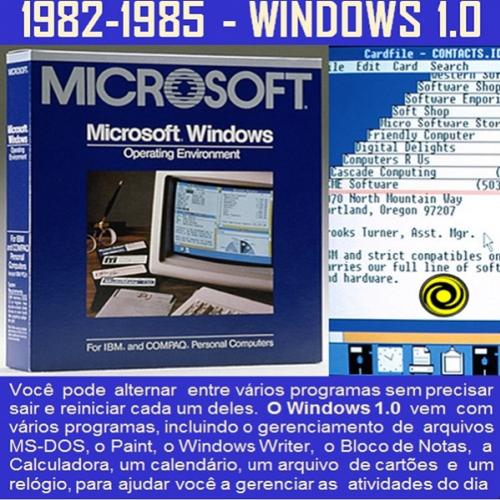 1982–1985: Apresentando o Windows 1.0 