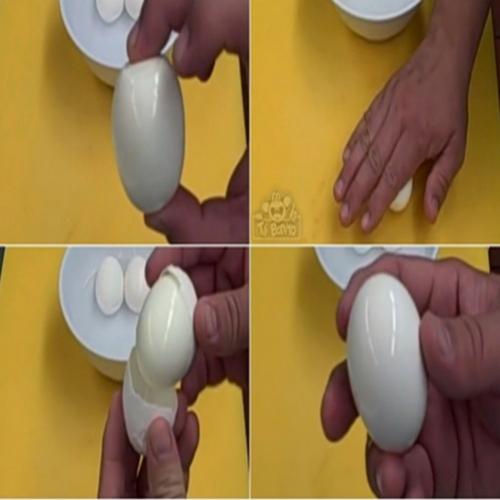 Como descascar um ovo cozido de forma perfeita em alguns segundos