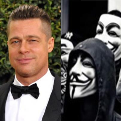 Brad Pitt planeja fazer um filme sobre o grupo Anonymous