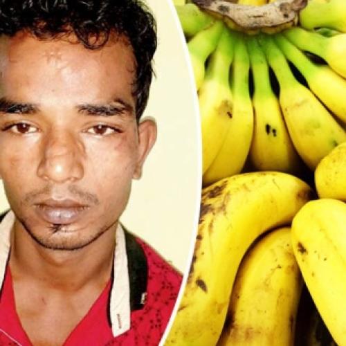 Ladrão é forçado a comer 48 bananas após roubo